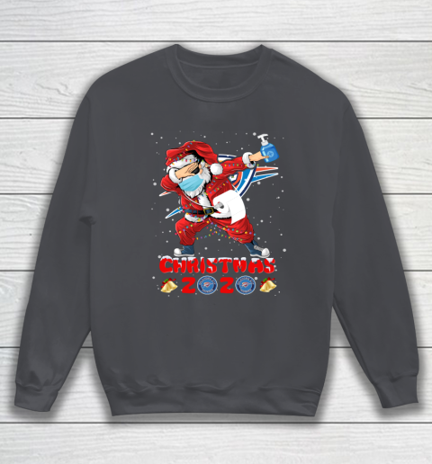 Oklahoma City Thunder Funny Santa Claus Dabbing Christmas 2020 NBA Sweatshirt 4