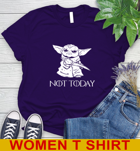 Not Today Game Of Thrones Star Wars Baby Yoda Shirt 88
