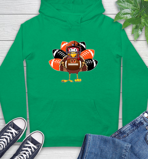 Cincinnati Bengals Turkey Thanksgiving Day Hoodie 8