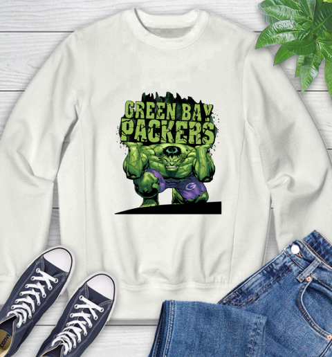 Green Bay Packers NFL Football Incredible Hulk Marvel Avengers Sports Sweatshirt