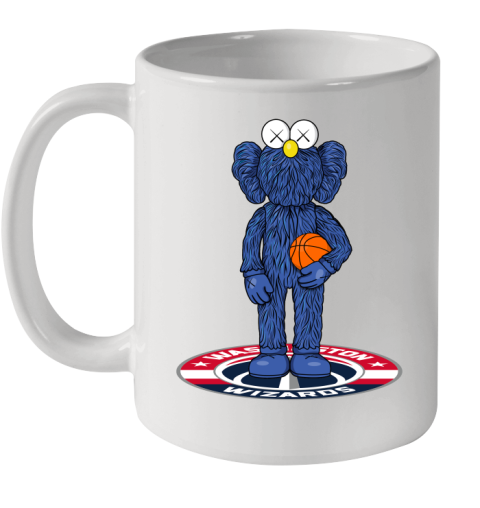 NBA Basketball Washington Wizards Kaws Bff Blue Figure Shirt Ceramic Mug 11oz