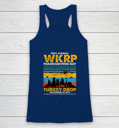 Wkrp Turkey Drop Shirt Turkey Drop T Shirt Turkey Drop Retro Racerback Tank 6