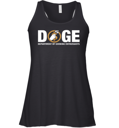 DOGE Department of Gooning Enthusiasts Racerback Tank