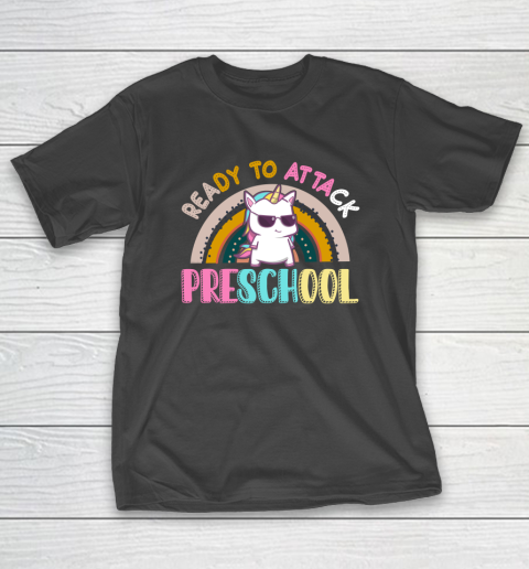 Back to school shirt Ready To Attack PreSchool Unicorn T-Shirt