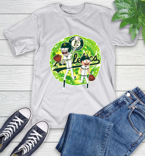 MLB Oakland Athletics Rick And Morty Baseball Sports T-Shirt 12