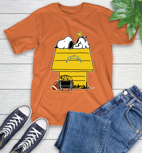 Los Angeles Chargers NFL Football Snoopy Woodstock The Peanuts Movie T-Shirt 5