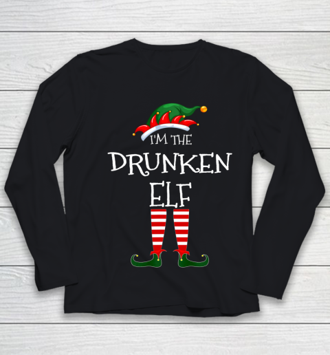 I m The Drunken Elf Matching Family Unique Christmas Gifts Youth Long Sleeve