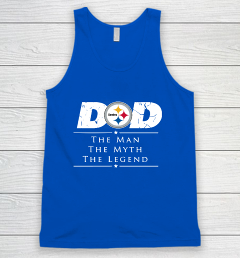 Pittsburgh Steelers NFL Football Dad The Man The Myth The Legend Tank Top 4