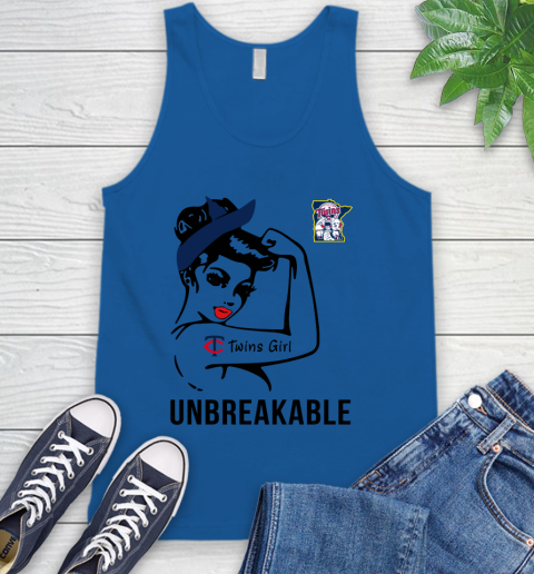 MLB Minnesota Twins Girl Unbreakable Baseball Sports Tank Top 3