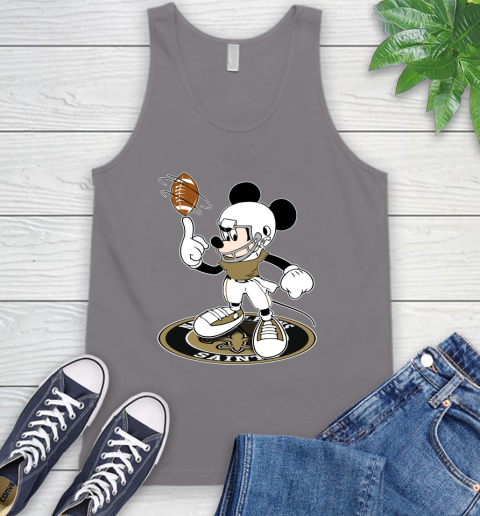 NFL Football New Orleans Saints Cheerful Mickey Disney Shirt Tank Top 7