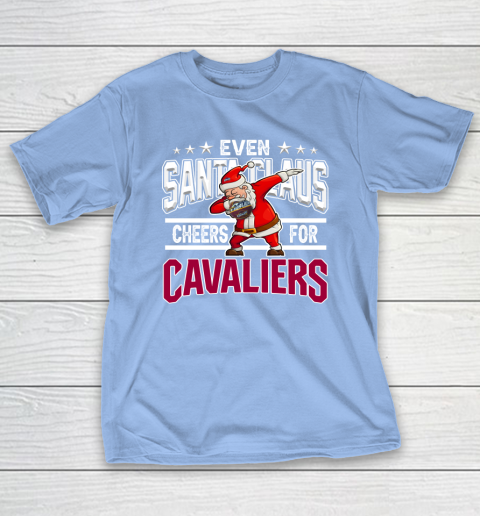 Cleveland Cavaliers Even Santa Claus Cheers For Christmas NBA T-Shirt 10