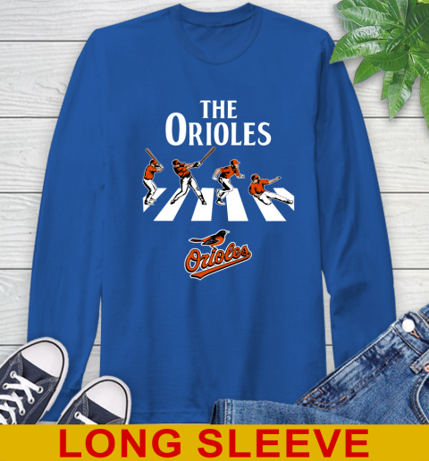 MLB Baseball Baltimore Orioles The Beatles Rock Band Shirt Long Sleeve T-Shirt 11
