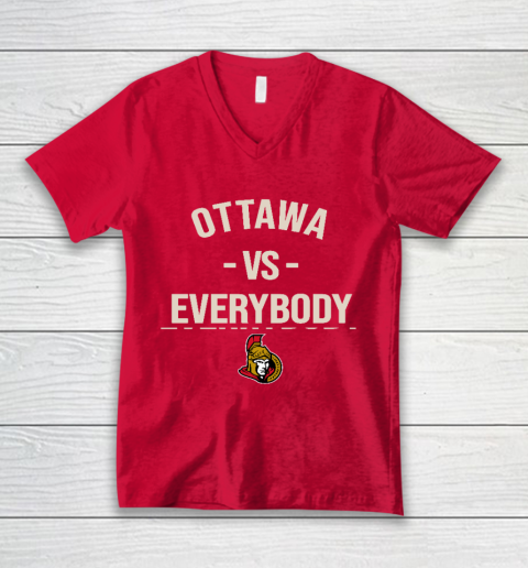 Ottawa Senators Vs Everybody V-Neck T-Shirt 6