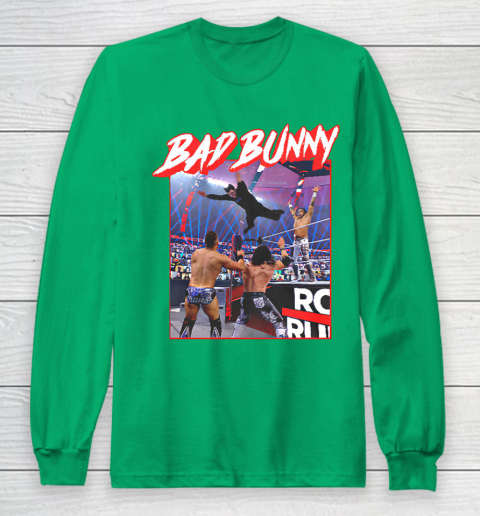Bad Bunny WWE Long Sleeve T-Shirt 4