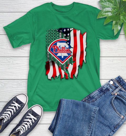Philadelphia Phillies MLB Baseball American Flag T-Shirt 7