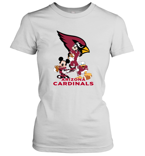 Mickey Donald Goofy The Three Arizona Cardinals Football Women's T-Shirt