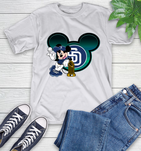 MLB San Diego Padres The Commissioner's Trophy Mickey Mouse Disney T-Shirt 12