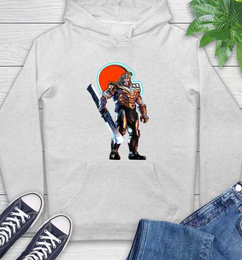 NFL Thanos Gauntlet Avengers Endgame Football Cleveland Browns Hoodie