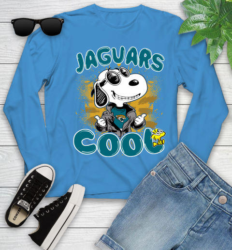 NFL Football Jacksonville Jaguars Cool Snoopy Shirt Youth Long Sleeve 8 NFL Football Jacksonville Jaguars Cool Snoopy Shirt Youth Long Sleeve - Image 8
