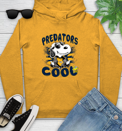 NHL Hockey Nashville Predators Cool Snoopy Shirt Youth Hoodie 2