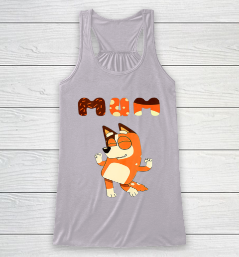 MOM Blueys mom day Racerback Tank 3