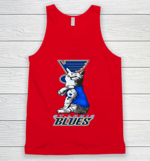 NHL My Cat Loves St.Louis Blues Hockey Tank Top 5