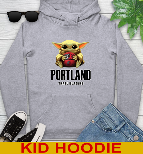 NBA Basketball Portland Trail Blazers Star Wars Baby Yoda Shirt 139
