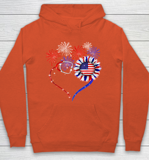 Patriotic Nurse 4th Of July American Flag Independence Day Hoodie 3