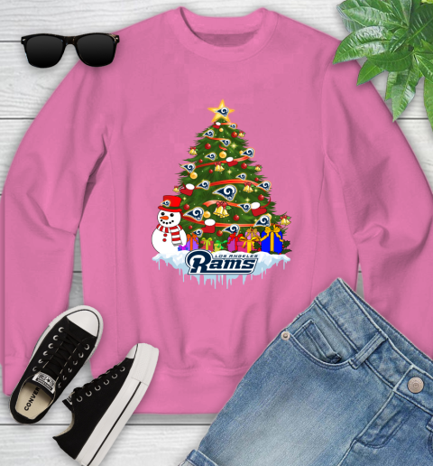 Los Angeles Rams Merry Christmas NFL Football Sports Youth Sweatshirt 7