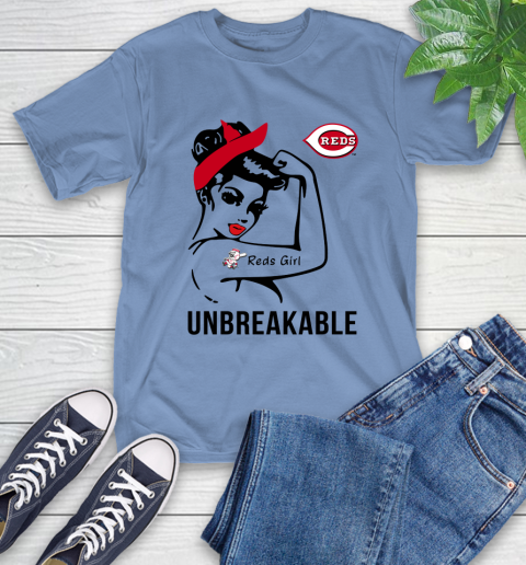 MLB Cincinnati Reds Girl Unbreakable Baseball Sports T-Shirt 11