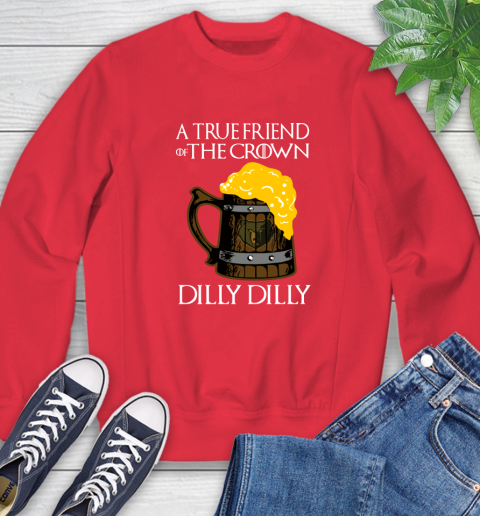 NBA Memphis Grizzlies A True Friend Of The Crown Game Of Thrones Beer Dilly Dilly Basketball Sweatshirt 10