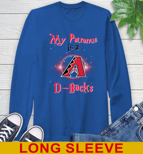 MLB Baseball Harry Potter My Patronus Is A Arizona Diamondbacks Long Sleeve T-Shirt 11