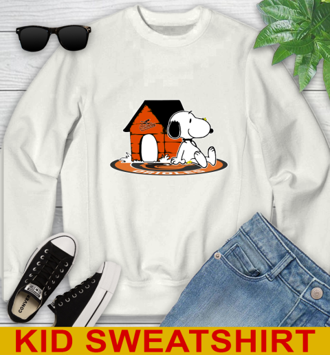 MLB Baseball Baltimore Orioles Snoopy The Peanuts Movie Shirt Youth Sweatshirt