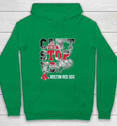 MLB Boston Red Sox Baseball Can't Stop Vs Boston Red Sox Youth Hoodie 4