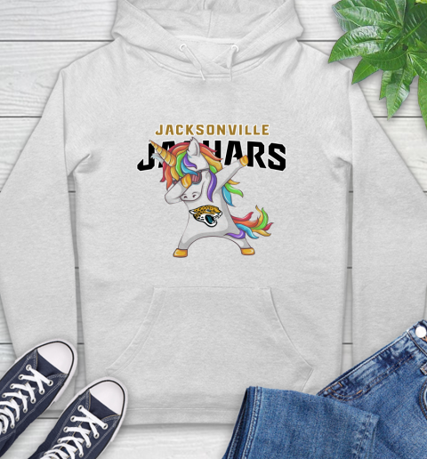 Jacksonville Jaguars NFL Football Funny Unicorn Dabbing Sports Hoodie