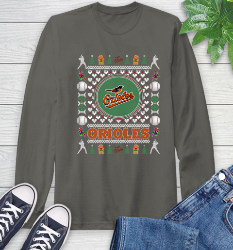 Baltimore Orioles Merry Christmas MLB Baseball Loyal Fan Ugly Shirt 64