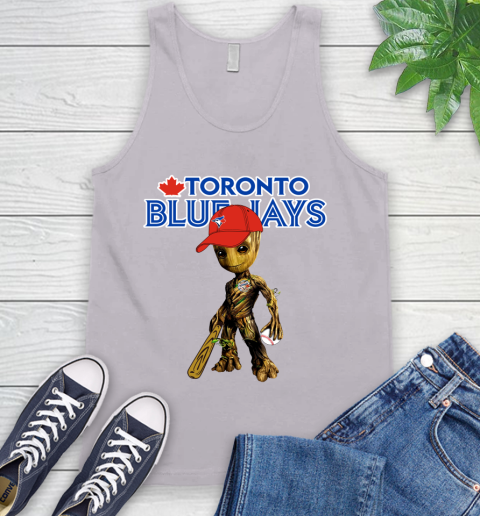 MLB Toronto Blue Jays Groot Guardians Of The Galaxy Baseball Tank Top 4