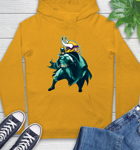 NFL Batman Football Sports Minnesota Vikings Hoodie 3