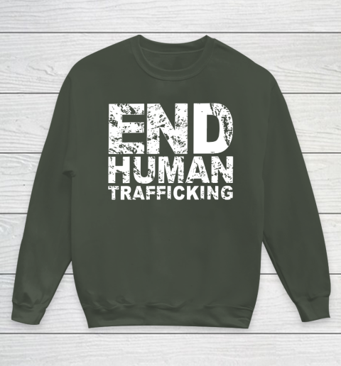 End Human Trafficking Shirt Youth Sweatshirt 8