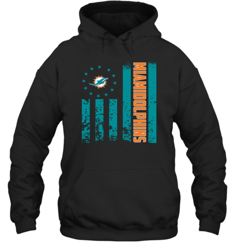 NFL Miami Dolphins American Flag Hoodie