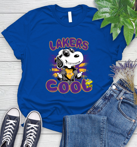 NBA Basketball Los Angeles Lakers Cool Snoopy Shirt Women's T-Shirt 10