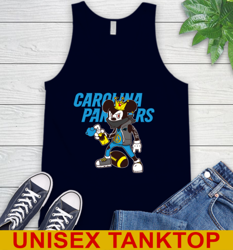 Carolina Panthers NFL Football Mickey Peace Sign Sports Tank Top 3