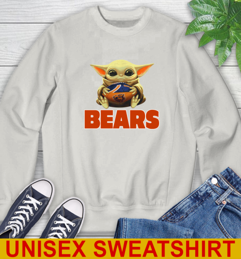NFL Football Chicago Bears Baby Yoda Star Wars Shirt Sweatshirt 12