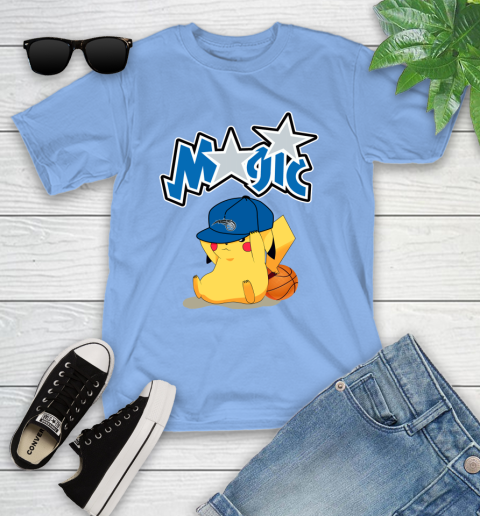 NBA Pikachu Basketball Sports Orlando Magic Youth T-Shirt 11