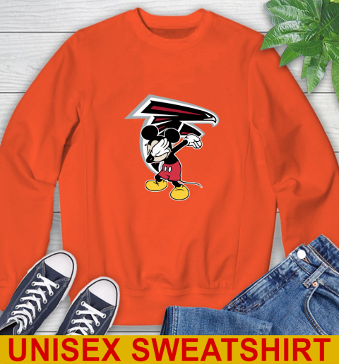 Atlanta Falcons NFL Football Dabbing Mickey Disney Sports Sweatshirt 4