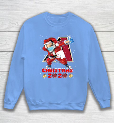 Arizona Diamondbacks Funny Santa Claus Dabbing Christmas 2020 MLB Sweatshirt 8