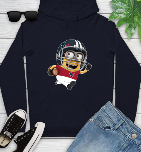NFL Houston Texans Minions Disney Football Sports Youth Hoodie 4