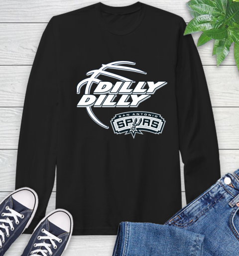 NBA San Antonio Spurs Dilly Dilly Basketball Sports Long Sleeve T-Shirt 2