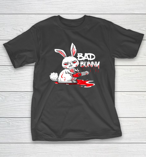Bad Bunny Funny Horror Rabbit Halloween Gift Evil T-Shirt