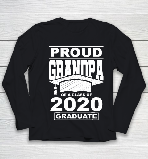 Grandpa Funny Gift Apparel  Proud Grandpa Of A Class Of 2020 Graduate Youth Long Sleeve